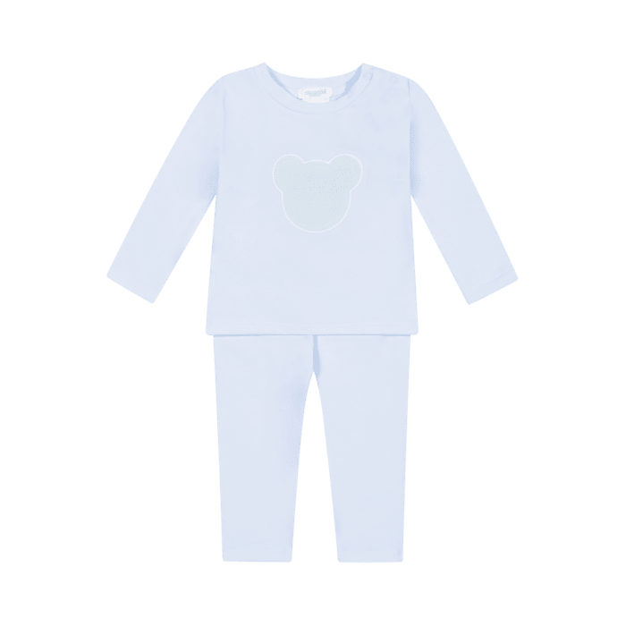 Deolinda joggingpak met beer blauw