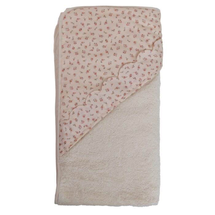 Baby gi badcape flora creme/peach