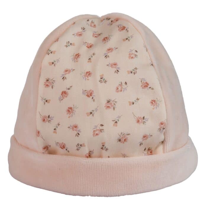 Baby gi mutsje flora peach