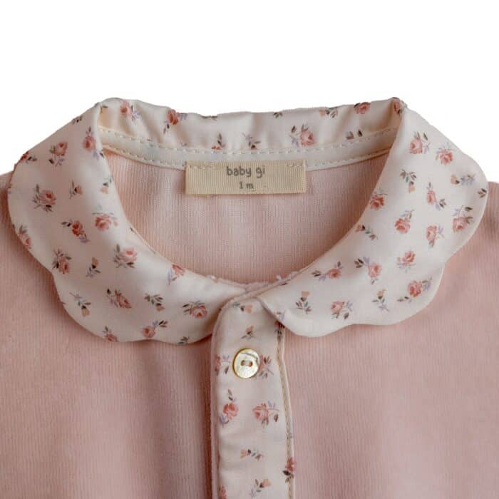 Baby gi boxpak velours flora peach - Afbeelding 2