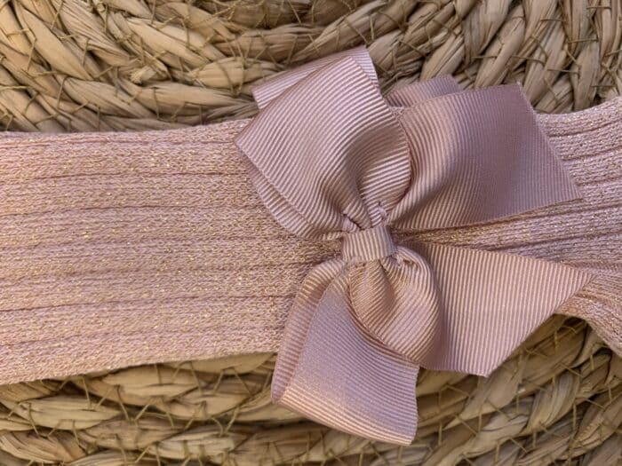 Cóndor maillot glitter met strik 3420/1 oudroze - Afbeelding 2