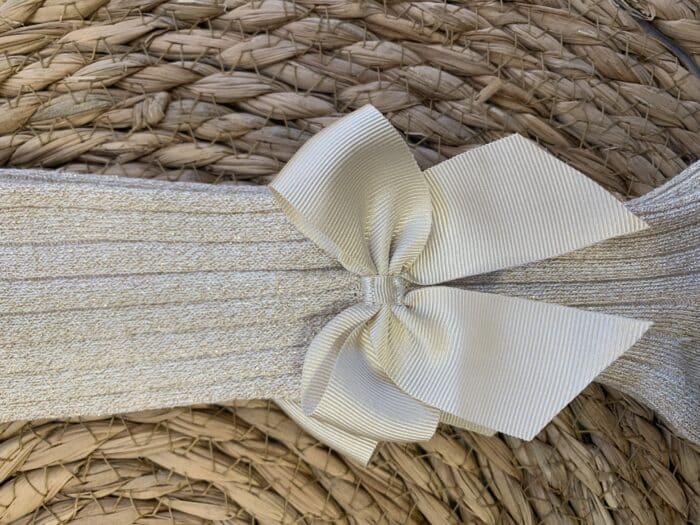 Cóndor maillot glitter met strik 3420/1 beige - Afbeelding 2