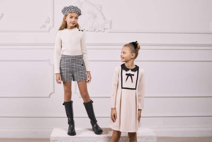 SALE Patachou girls short 3446 zwart/beige - Afbeelding 2