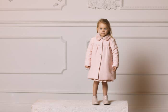 SALE Patachou tweed mantel roze - Afbeelding 4