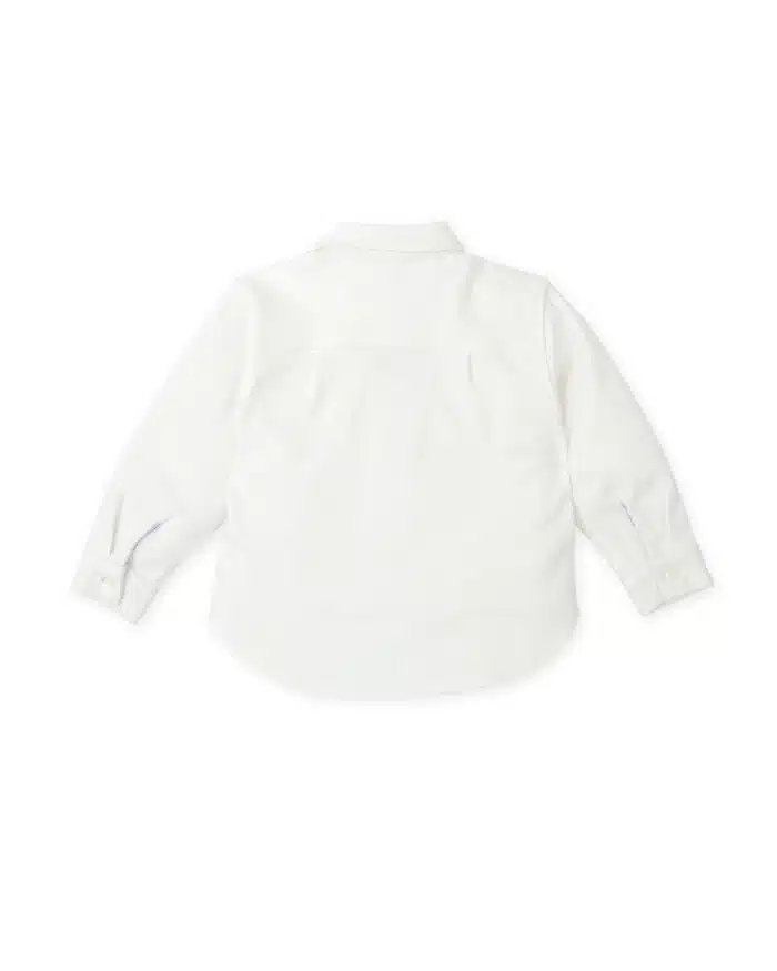 SALE Tutto piccolo polo met ruit detail 8010 wit - Afbeelding 2
