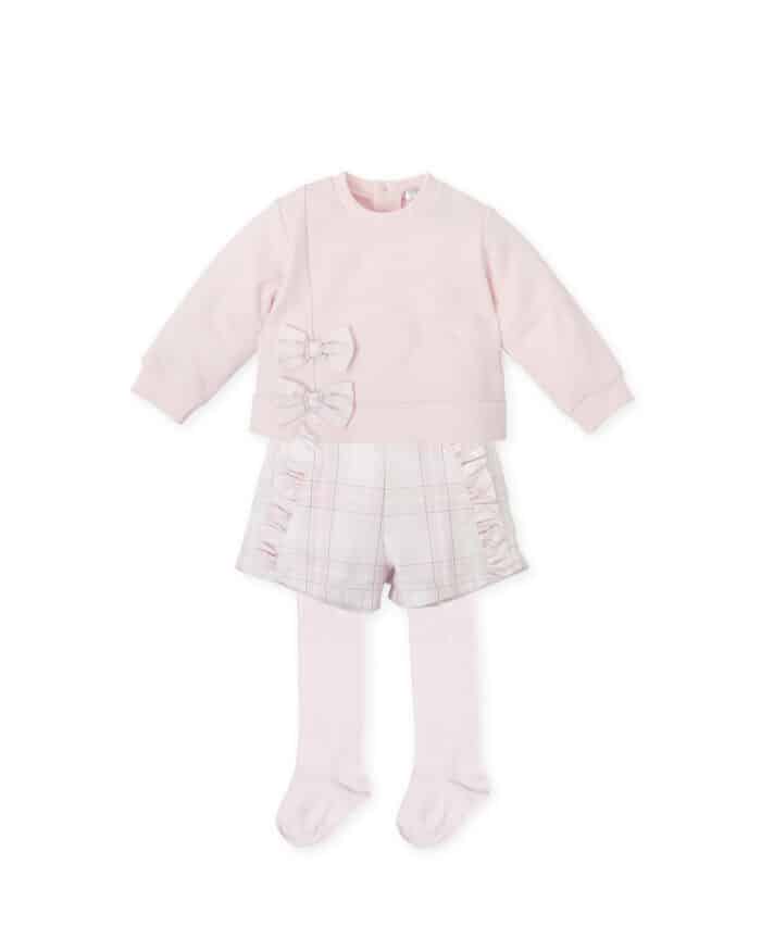 Tutto piccolo set met ruit detail 8310 roze