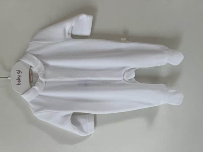 Baby gi boxpak velours met kraag wit (bg530)