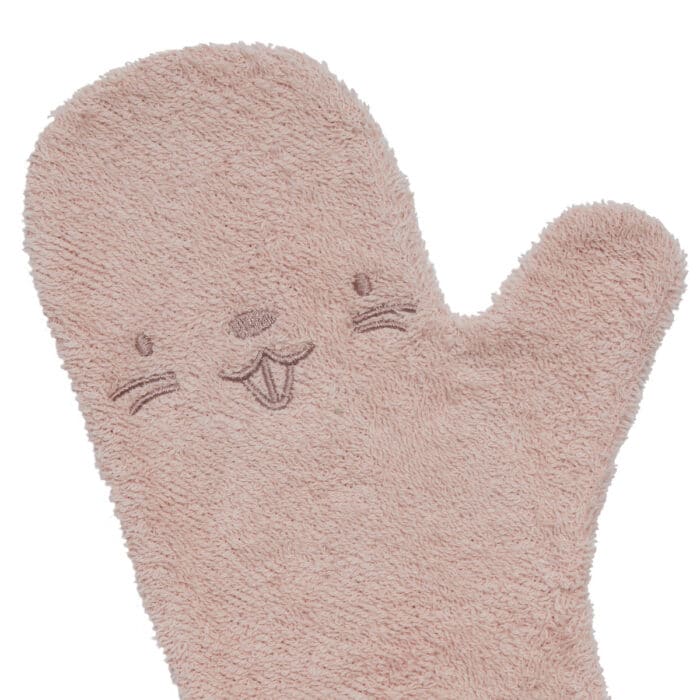 Nifty shower glove blush