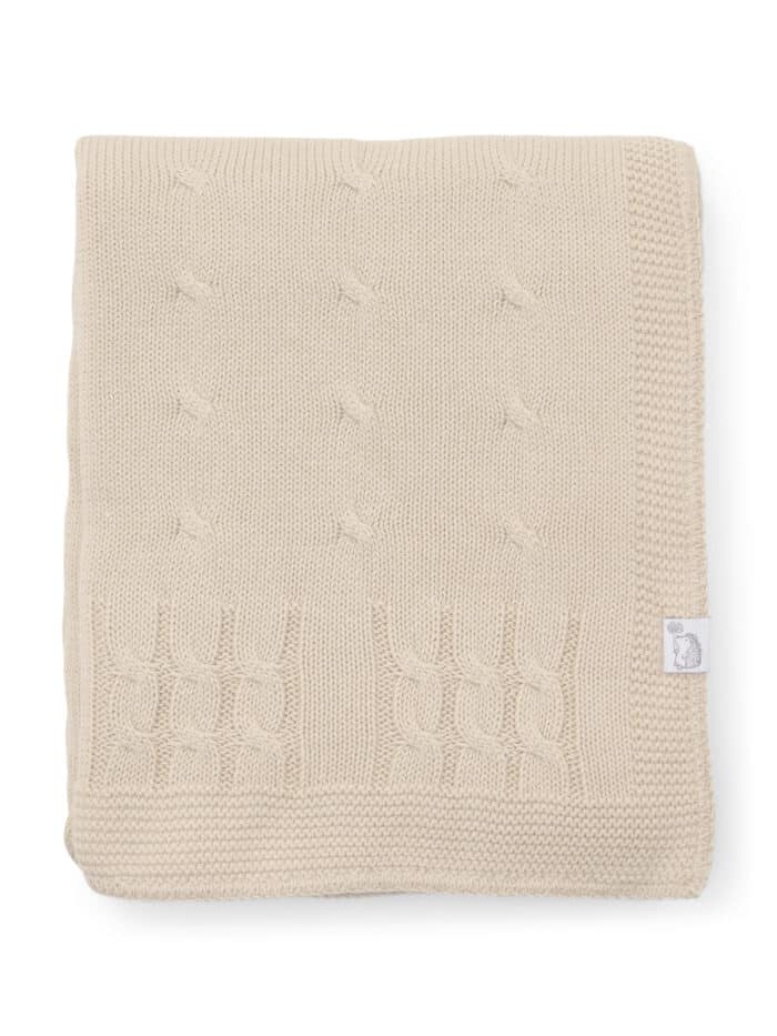 Poetree wiegdeken gevoerd chamonix beige