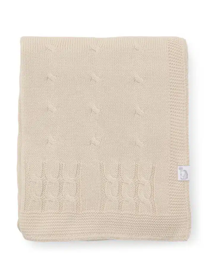 Poetree wiegdeken gevoerd chamonix beige