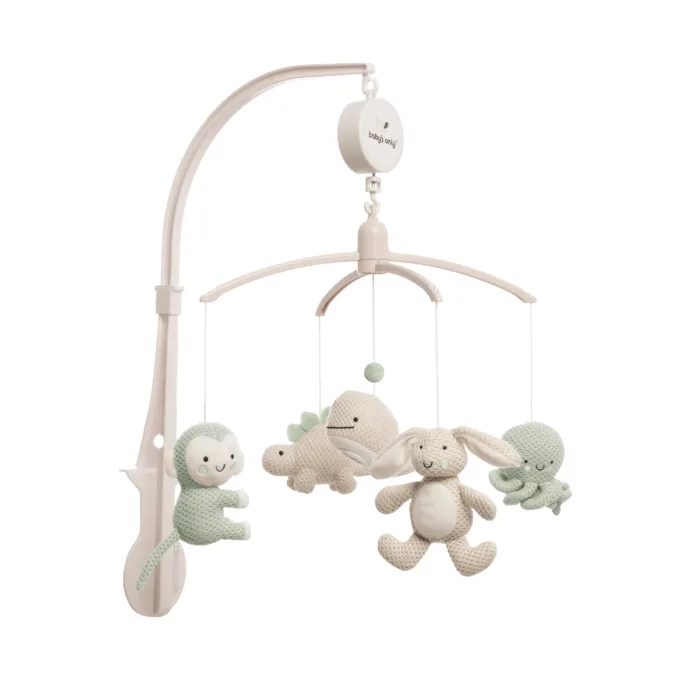 Baby's only muziekmobiel Animals laurel green/warm linen