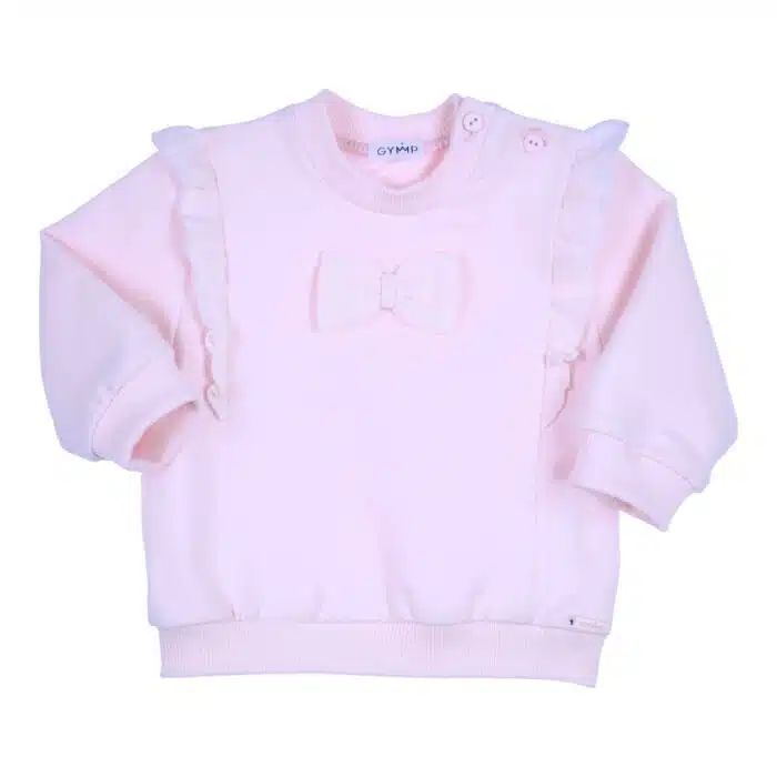 SALE Gymp girls sweater met strik 5149 roze