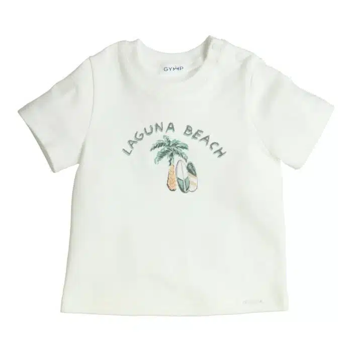SALE Gymp boys t-shirt 'laguna' creme/mint