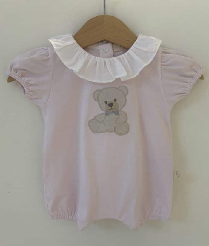 Baby gi kort pakje met beer roze