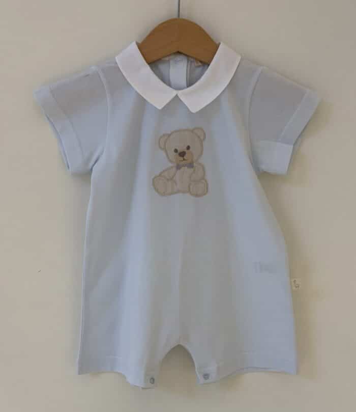 Baby gi kort pakje met beer blauw