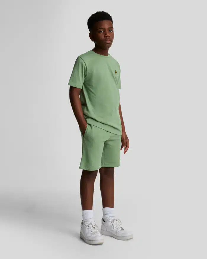 SALE Lyle & Scott sweat short smoke green - Afbeelding 2