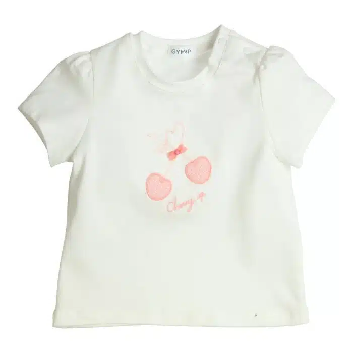 SALE Gymp girls t-shirt 5397 off white/rose