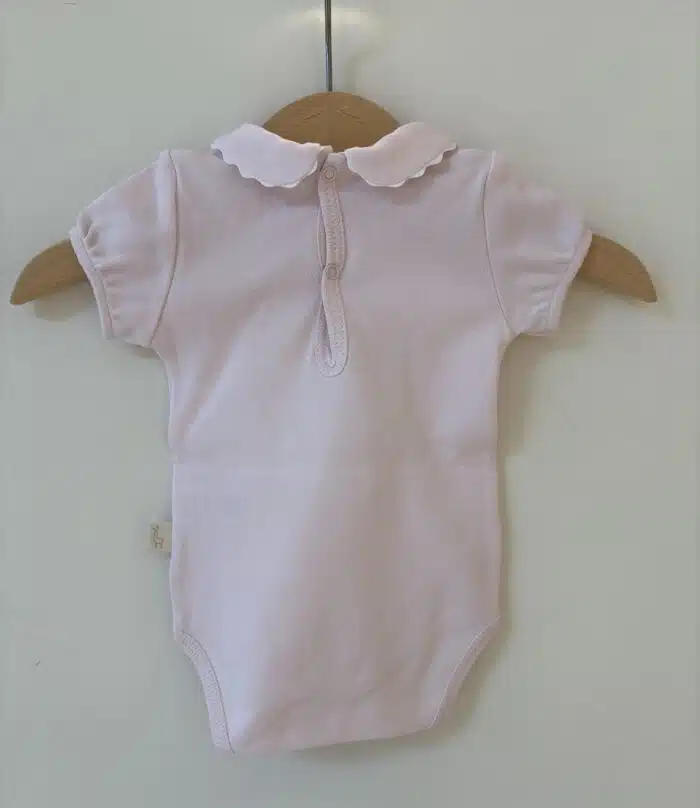 Baby gi girls romper met kraagje roze - Afbeelding 2