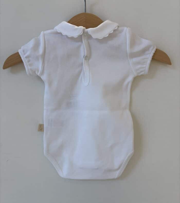 Baby gi girls romper met kraagje wit - Afbeelding 2