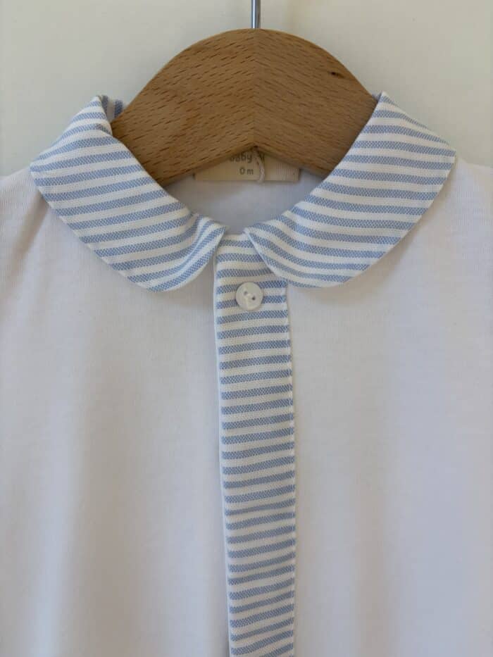Baby gi boxpak met streep wit/blauw - Afbeelding 3
