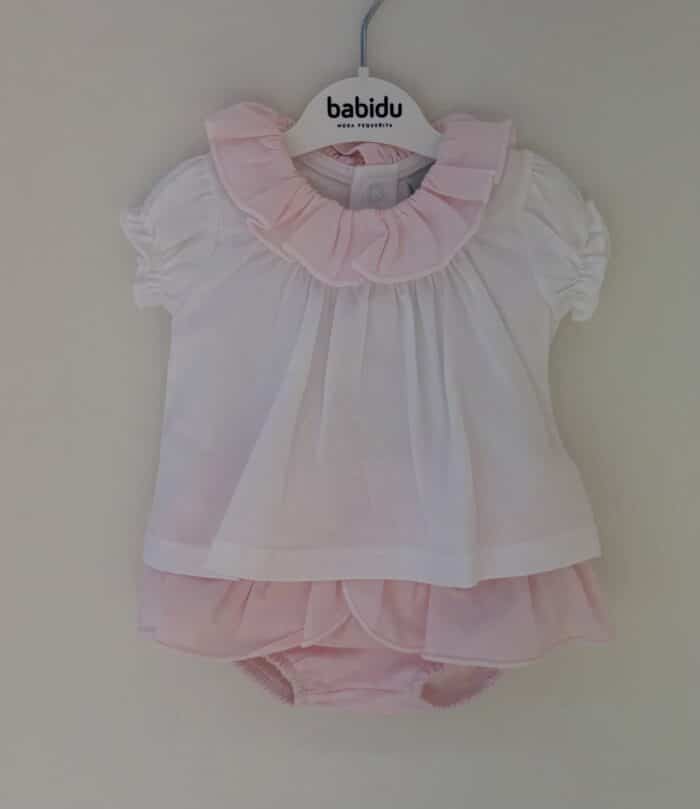 Babidu zomer setje 41216 wit/roze