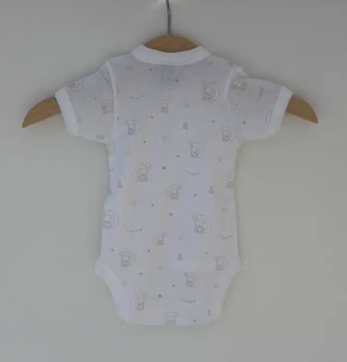 SALE Babidu romper korte mouw beer/beige - Afbeelding 2