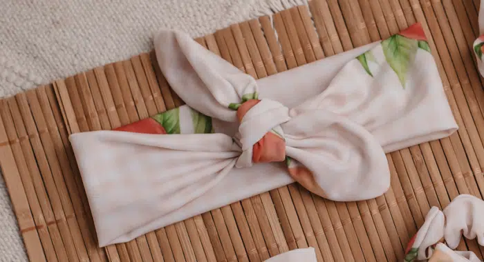 SALE Meia pata haarband peaches
