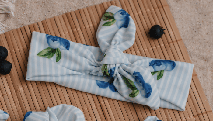 Meia pata haarband blueberry