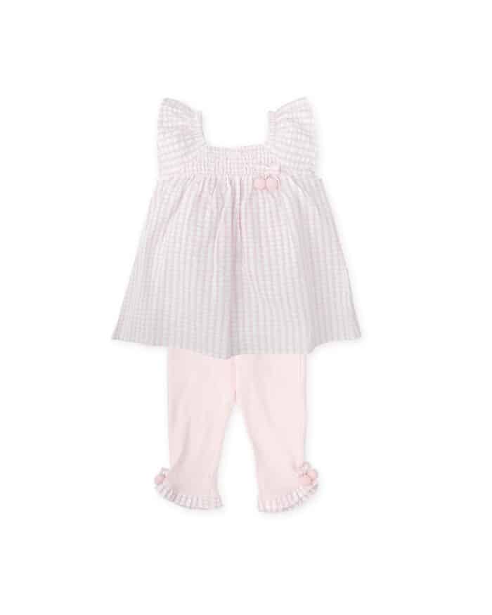 Tutto piccolo setje lang 2736 roze/ruit