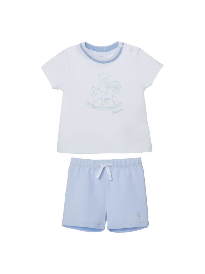 Patachou 2-delig setje boys  33074 blauw/wit