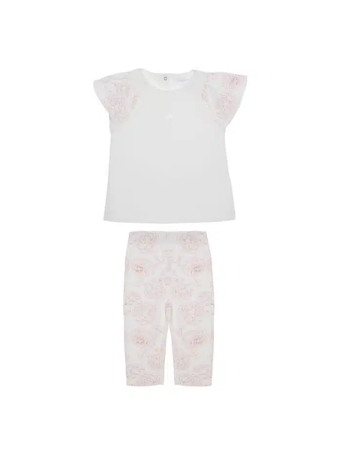 SALE Patachou lang setje 33206 oudroze/flowers