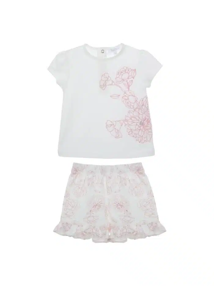 SALE Patachou kort setje 33209 oudroze/flowers