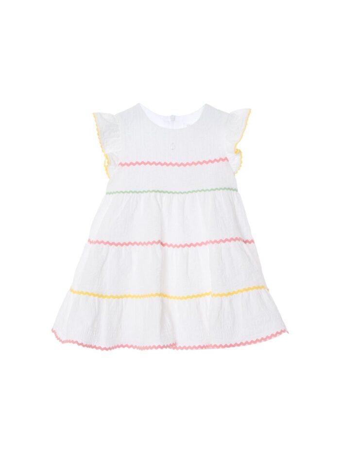 Patachou jurkje 33222 wit/colour
