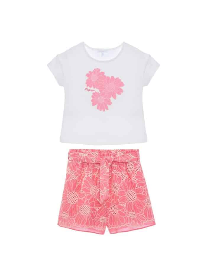 Patachou 2-delig setje 33406 coral/flower