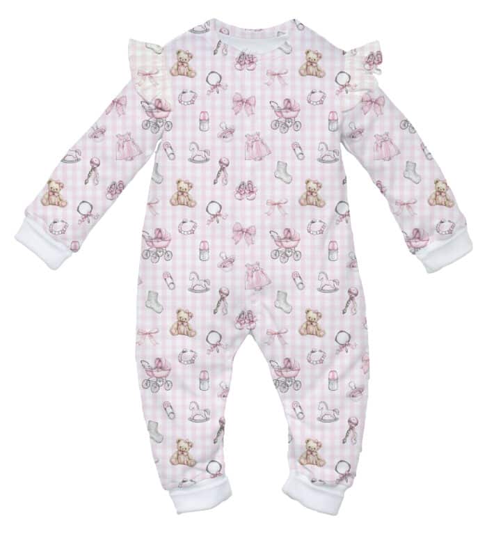 Little pie onesie pyjama Fancy pink