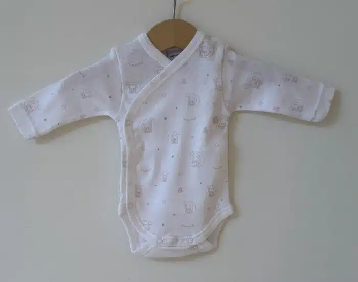 SALE Babidu romper lange mouw beer/roze