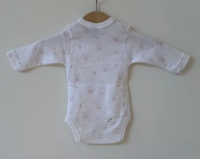 SALE Babidu romper lange mouw beer/roze - Afbeelding 2
