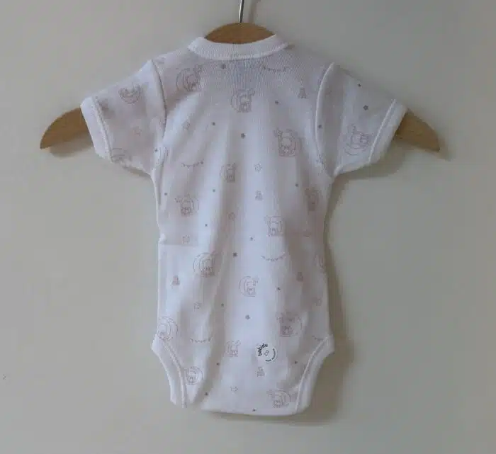 SALE Babidu romper korte mouw beer/roze - Afbeelding 2