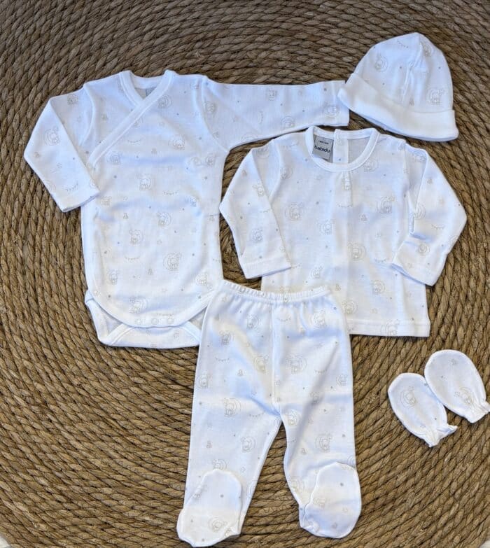 Babidu geboorte set 512 beertje/beige