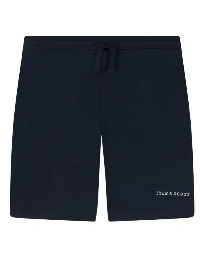 SALE Lyle & Scott sweat short script dark navy