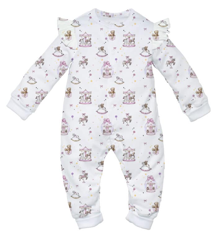 Little pie onesie pyjama Present pink