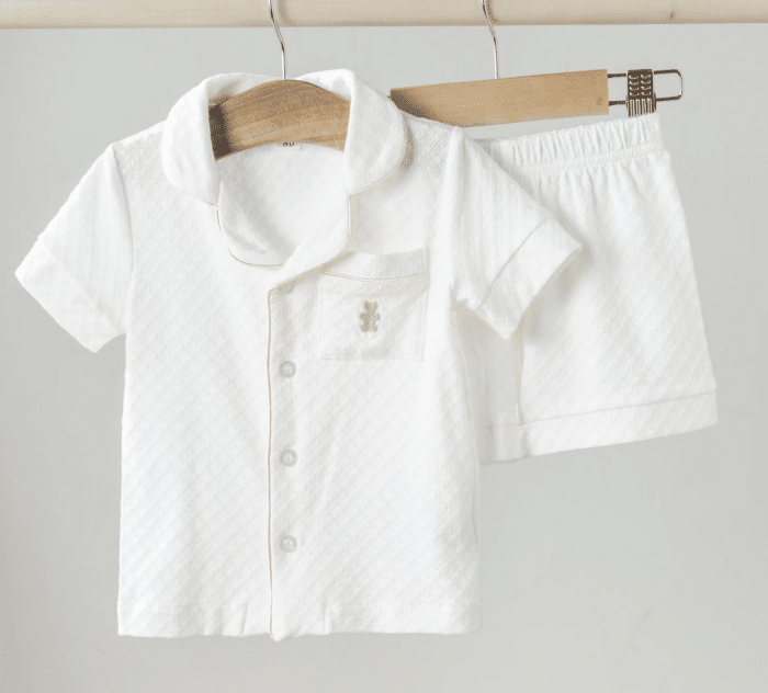 House of bears korte pyjama zomer wit