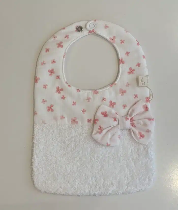 SALE Baby gi slabber flowers wit