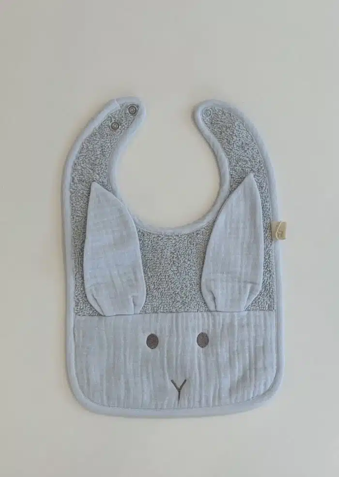 SALE Baby gi slabber bunny blauw