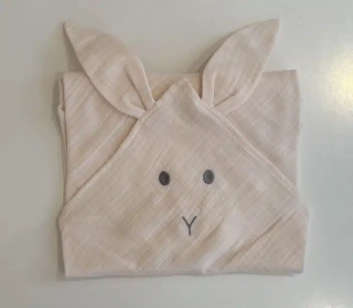 SALE Baby gi hydrofiele doek bunny roze