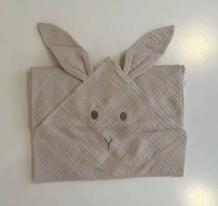 SALE Baby gi hydrofiele doek bunny beige