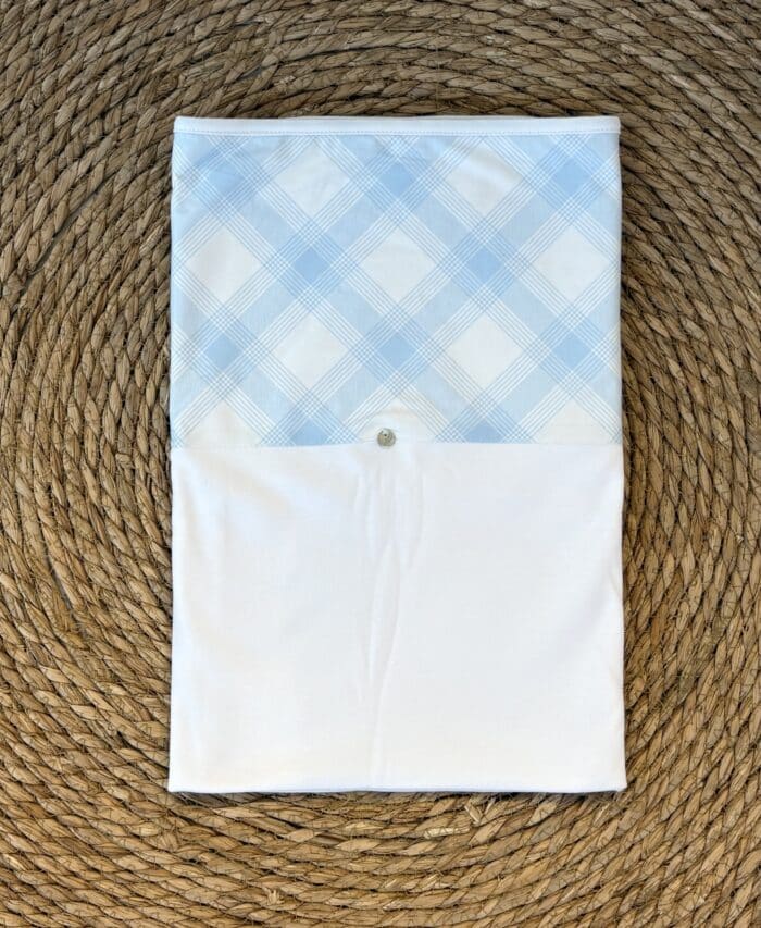 Purete du bebe dekentje blauw/ruit 294