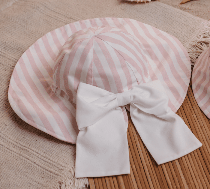 Meia pata zonnehoed girls pink stripes