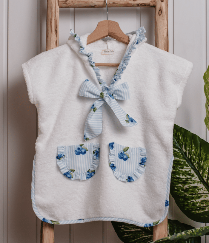 Meia pata poncho girls blueberry
