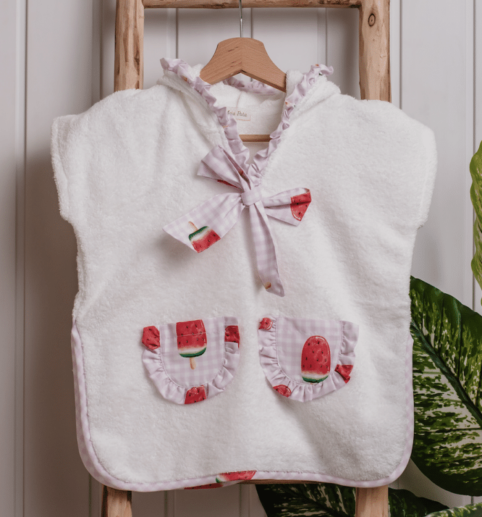 Meia pata poncho girls watermelon